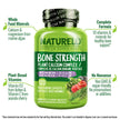 NATURELO Calcium Supplement with Vitamin C, D3, K2, Magnesium & Zinc for Bone Strength, 120 Vegetarian Capsules, with Plant-Based Calcium 600mg, Non-GMO, Soy & Gluten-Free 🍁 All In One Marketplace Canada