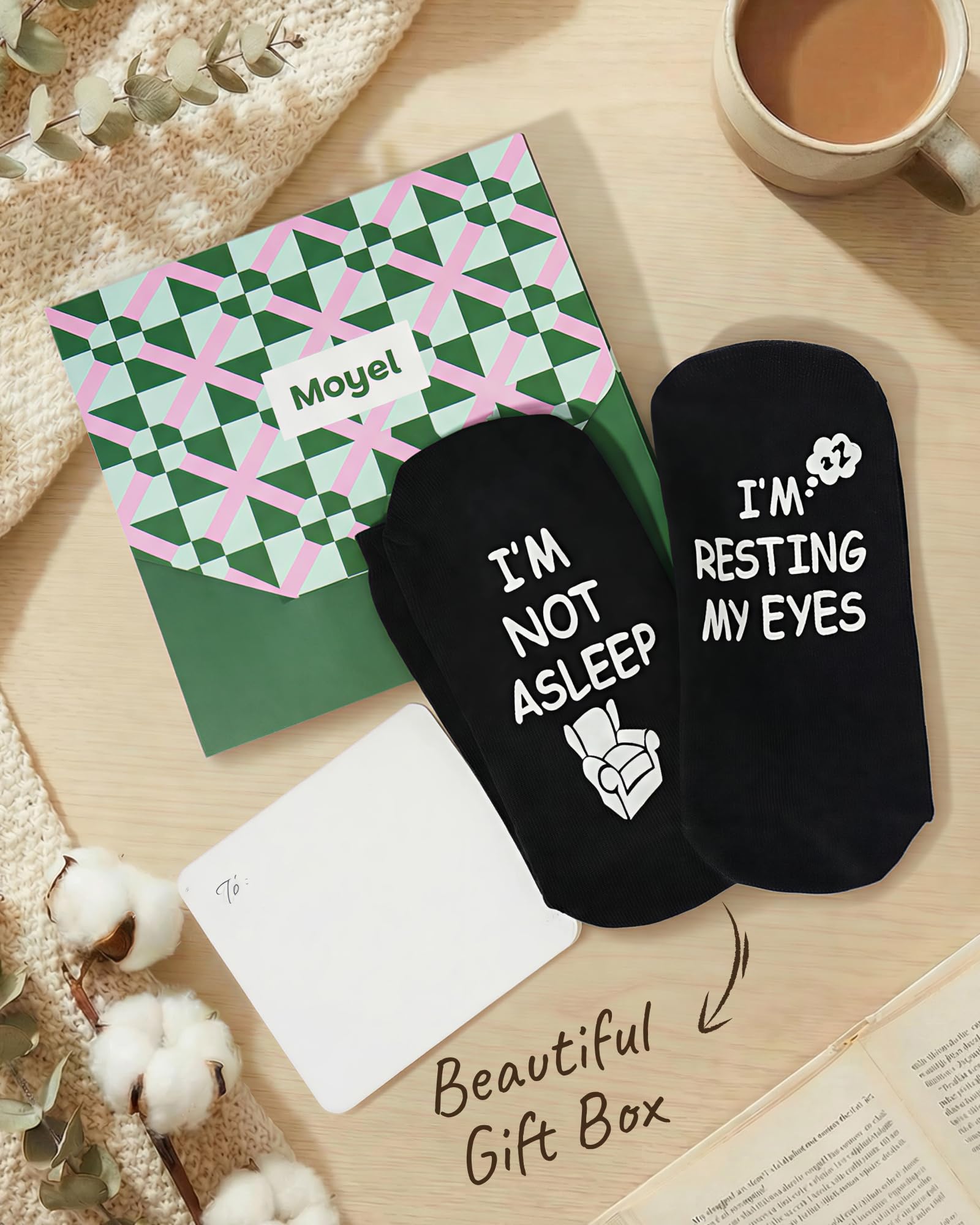 Moyel Funny Socks for Men Funky Novelty Fun Gifts for Men Dad Gifts from Daughter Grandpa Gifts Christmas Fathers Day Birthday Gifts for Him Dad Grandpa Husband Boyfriend 🍁 All In One Marketplace Canada