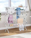 APEXCHASER Clothes Drying Rack, Expandable Drying Rack Clothes, Collapsible 3 Tiers Foldable Laundry Rack Indoor, for Baby Clothe Towels Bibs, White, 37.6inch 🍁 All In One Marketplace Canada