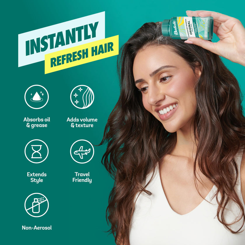 Batiste Powder Dry Shampoo, Non‑Aerosol Powder Format for Effortless Refresh, Gently Absorbs Oil, Adds Volume & Body, Clean & Fresh Fragrance, From Canada’s #1 Dry Shampoo Brand 🍁 All In One Marketplace Canada