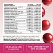 Womens Probiotic with Cranberry | 50 Billion CFU for Gut Health, Bloating Relief & Digestive Support | With Cranberry for Vaginal Health | Gut Health Supplements for Women | Made in Canada | 60 Ct. 🍁 All In One Marketplace Canada