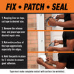 Gorilla Waterproof Patch & Seal Tape, Heavy-Duty, Instantly Seals, Works Underwater, Indoor/Outdoor, Flexible Permanent Bond, 4 in x 10 ft, White 🍁 All In One Marketplace Canada