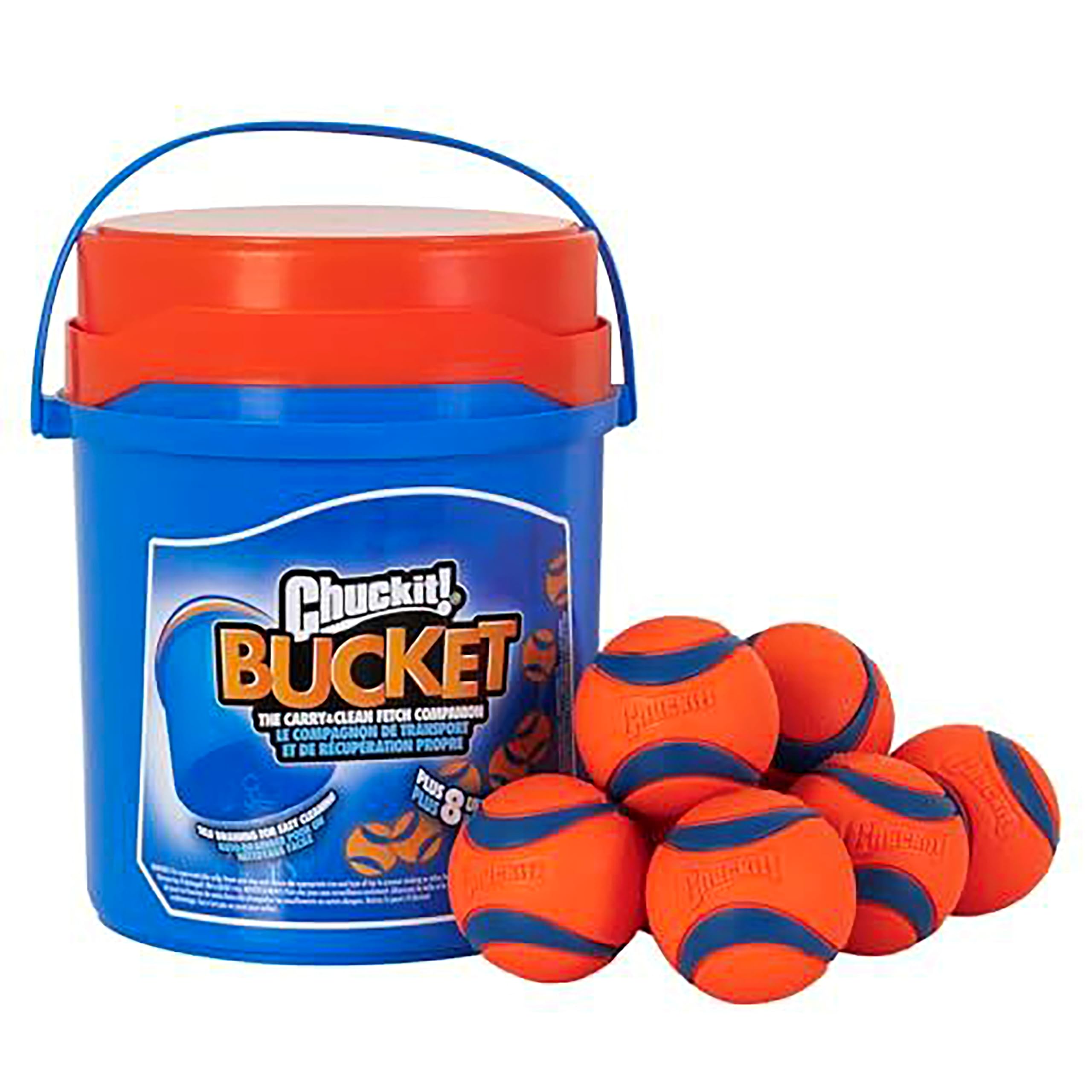 Chuckit! Ultra Ball Fetch Toy for Dogs, Medium Size 8 Pack with Cleaning Bucket 🍁 All In One Marketplace Canada