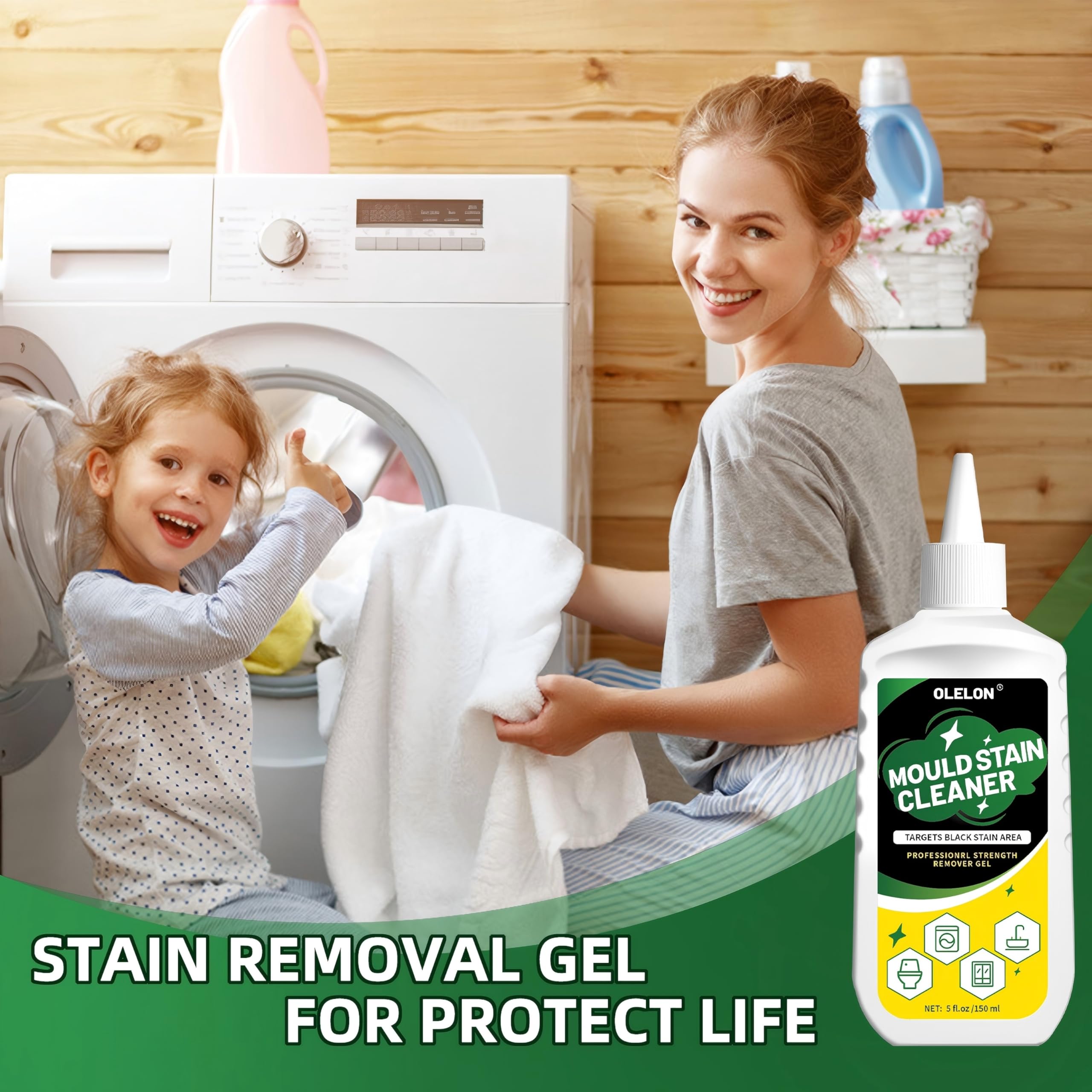 Mold Remover Gel for Washing Machine Cleaner and Tile Grout Cleaner 🍁 All In One Marketplace Canada