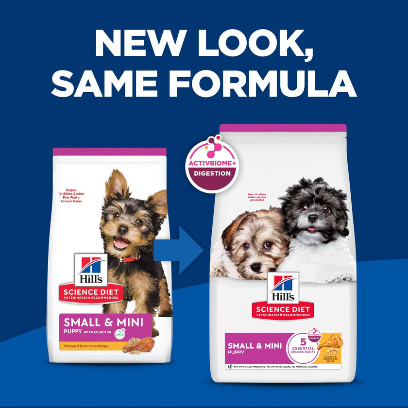 Hill's Science Diet Puppy Small & Mini Chicken & Brown Rice Recipe Dry Dog Food 2.04 kg Bag 🍁 All In One Marketplace Canada