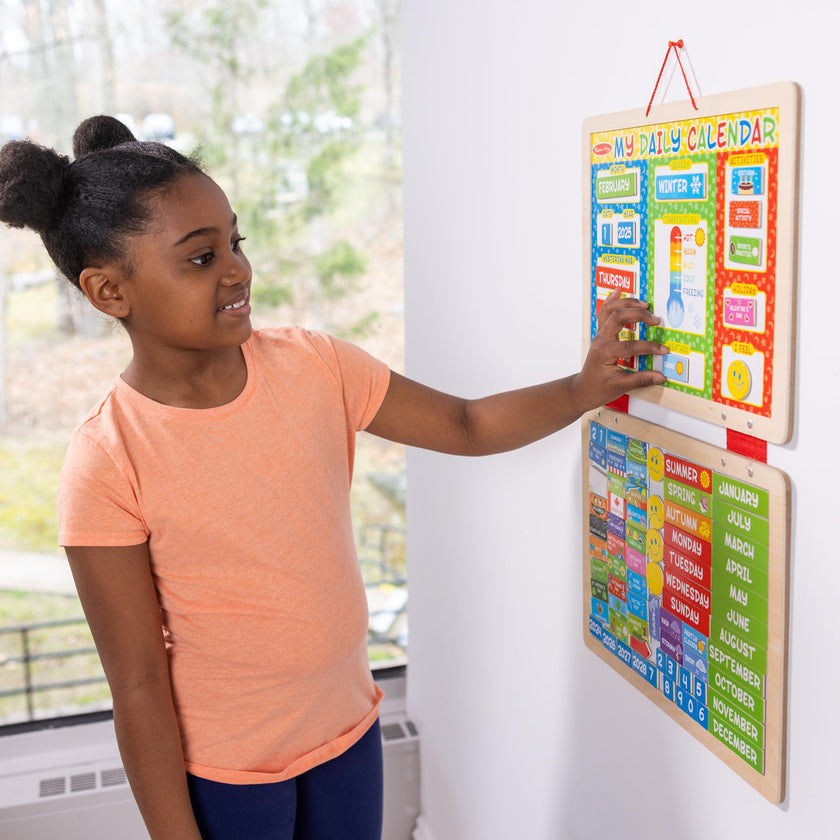 Melissa & Doug My First Daily Magnetic Calendar, Classroom Calendar for Kids Activities with Weather & Seasons, Preschool Toys for Girls & Boys Ages 4+ 🍁 All In One Marketplace Canada