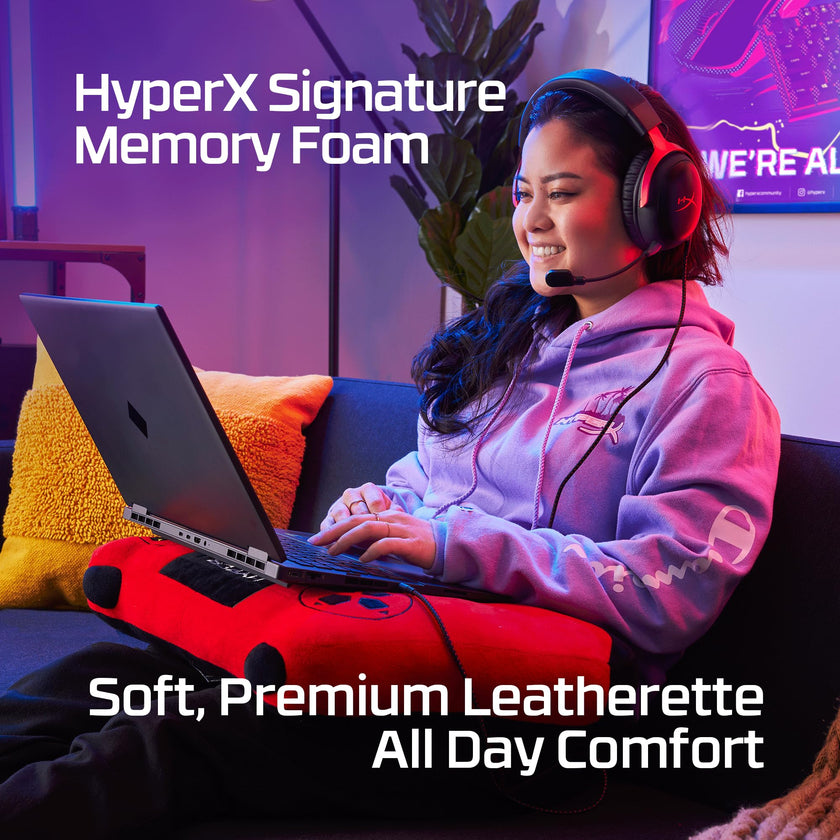 HyperX Cloud III – Wired Gaming Headset, PC, PS5, Xbox Series X|S, Angled 53mm Drivers, DTS Spatial Audio, Memory Foam, Durable Frame, Ultra-Clear 10mm Mic, USB-C, USB-A, 3.5mm – Black/Red 🍁 All In One Marketplace Canada