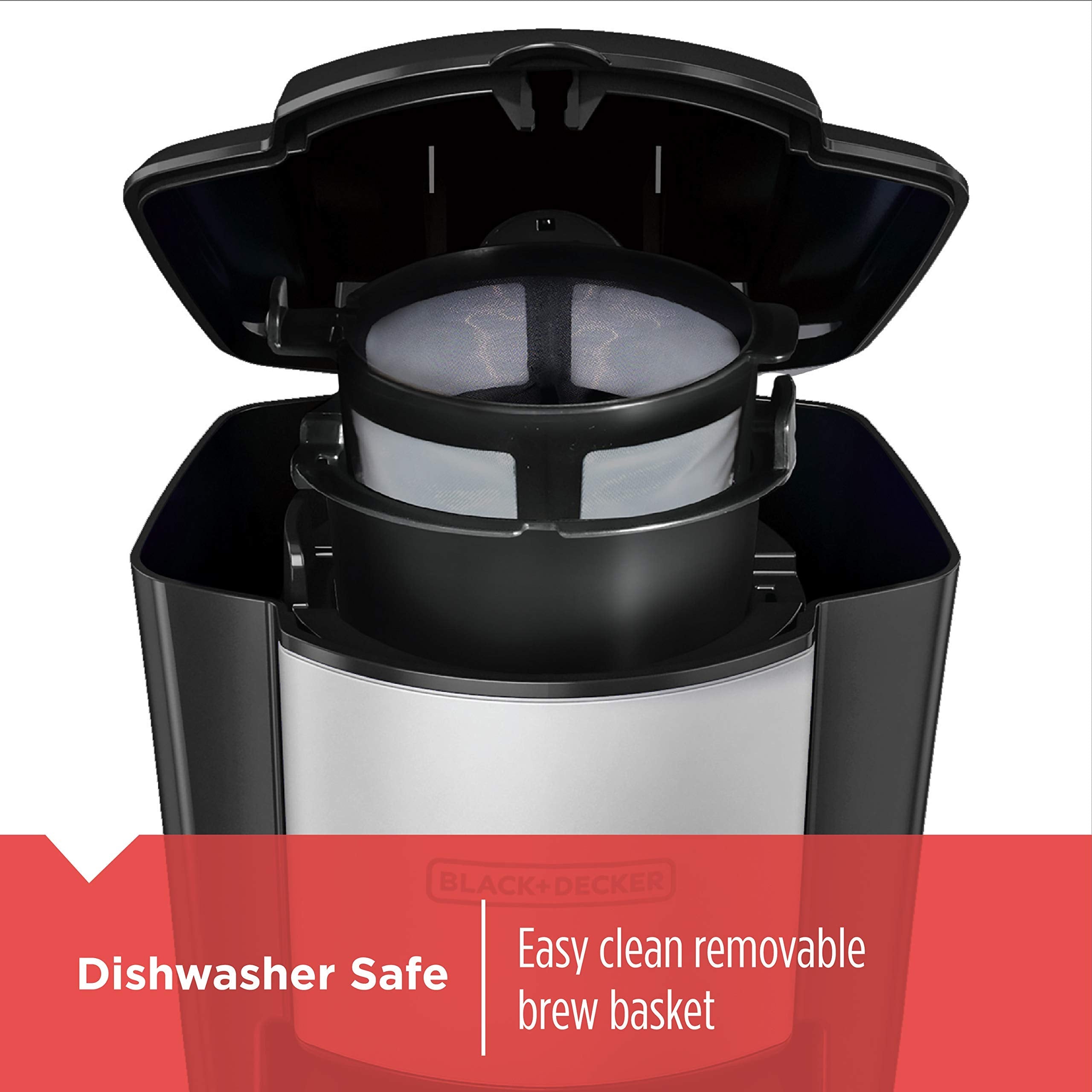 BLACK+DECKER Single Serve Coffee Maker, Includes One Dishwasher Safe Travel Mug (16oz), CM618C Black 🍁 All In One Marketplace Canada