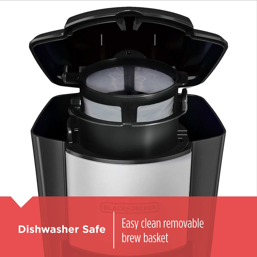 BLACK+DECKER Single Serve Coffee Maker, Includes One Dishwasher Safe Travel Mug (16oz), CM618C Black 🍁 All In One Marketplace Canada
