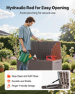 VEVOR Outdoor Storage Box, 100 Gallon Resin Deck Box, Backyard Outside Toy and Towel Storage Cabinet Waterproof, for Patio Furniture Cushions, Garden Tools, Pool Supplies & Package Delivery 🍁 All In One Marketplace Canada