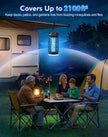 REOGLE 2-in-1 Bug Zapper Indoor Outdoor, 4000V Electric Mosquito Zapper with 365nm UV Light Trap & LED Night Light, Covers 2100 sq ft, Insect Fly Trapper Bug Light for Patio, Garage, Backyard, Porch 🍁 All In One Marketplace Canada