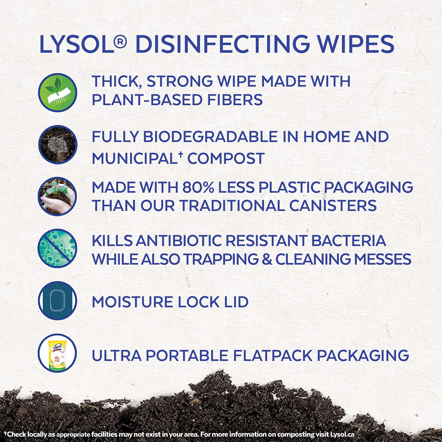 Lysol Disinfecting Wipes Flatpack, Citrus, Biodegradable Wipes, Kills 99.9% of Viruses & Bacteria, Bulk Pack of 4, 336 count (4 x 84 count) 🍁 All In One Marketplace Canada