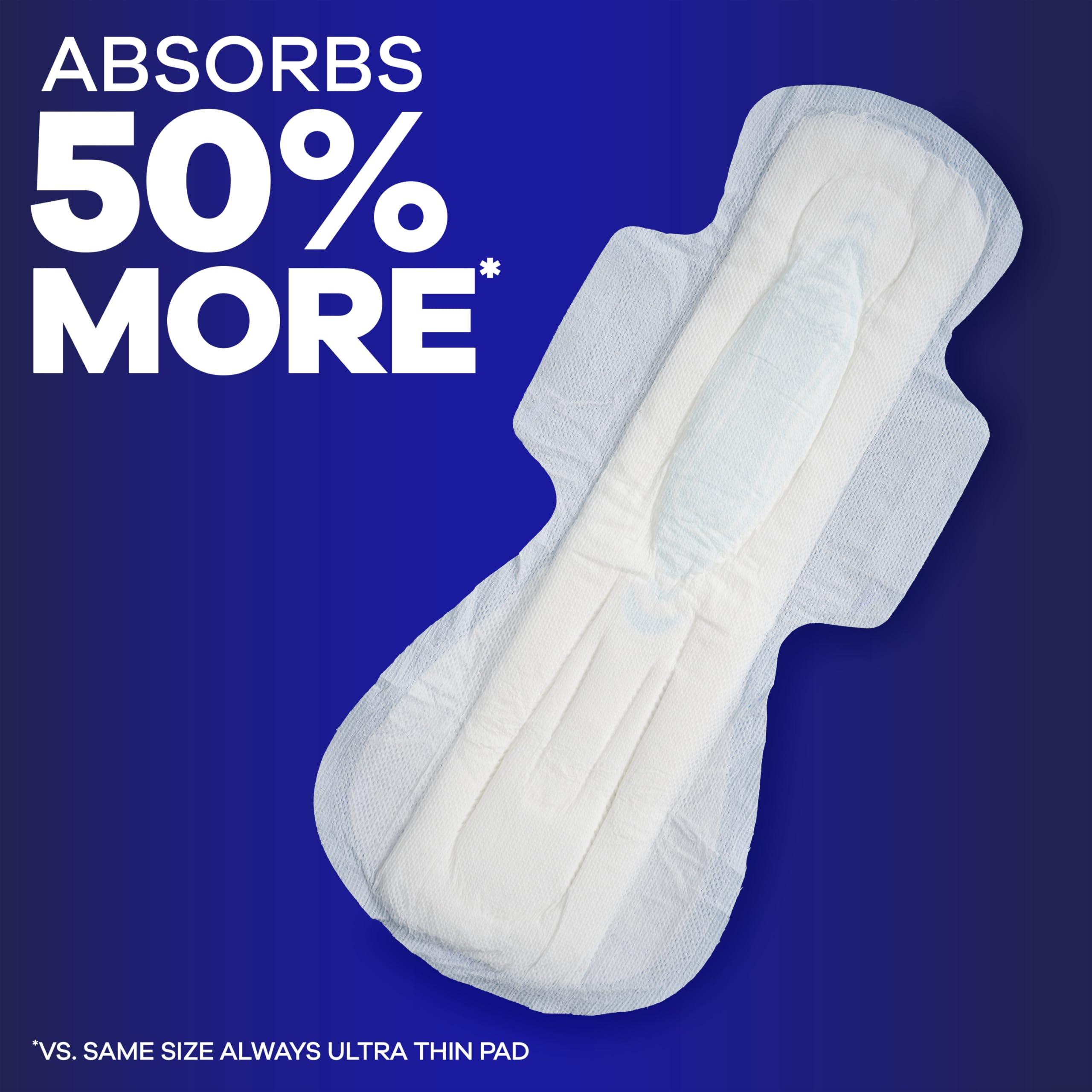 ALWAYS MAXI OVERNIGHT PADS WITH WINGS, SIZE 5, EXTRA HEAVY OVERNIGHT, UNSCENTED, 72 COUNT TOTAL (PACK OF 3) 🍁 All In One Marketplace Canada