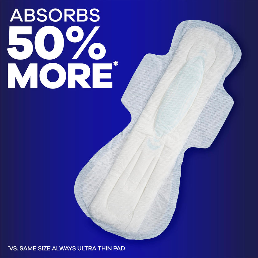 ALWAYS MAXI OVERNIGHT PADS WITH WINGS, SIZE 5, EXTRA HEAVY OVERNIGHT, UNSCENTED, 72 COUNT TOTAL (PACK OF 3) 🍁 All In One Marketplace Canada