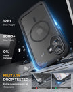 Miracase for iPhone 17 Case 6.3'', Full-Body Bumper Military Grade Drop Protection Outdoor Phone case with Built-in Glass Screen &Camera Control,Easy Installation,No Gap,Compatible with MagSafe,Black 🍁 All In One Marketplace Canada