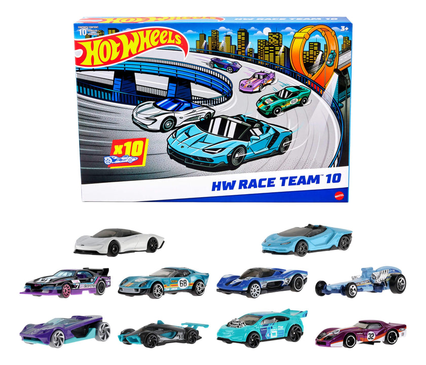 Hot Wheels 10-Pack of Toy Race Cars, Includes 1:64 Scale Corvette, Lamborghini, McLaren & Hot Wheels Originals 🍁 All In One Marketplace Canada