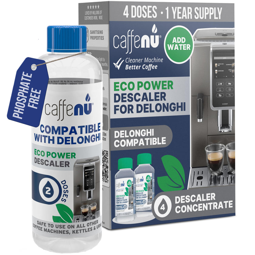 Delonghi Compatible Descaling Solution. 2 Bottles of Descaler Solution. Descaling Kit Removes Limescale For Hotter Coffee. 4 Uses Descaler For Delonghi Coffee Machines. 🍁 All In One Marketplace Canada
