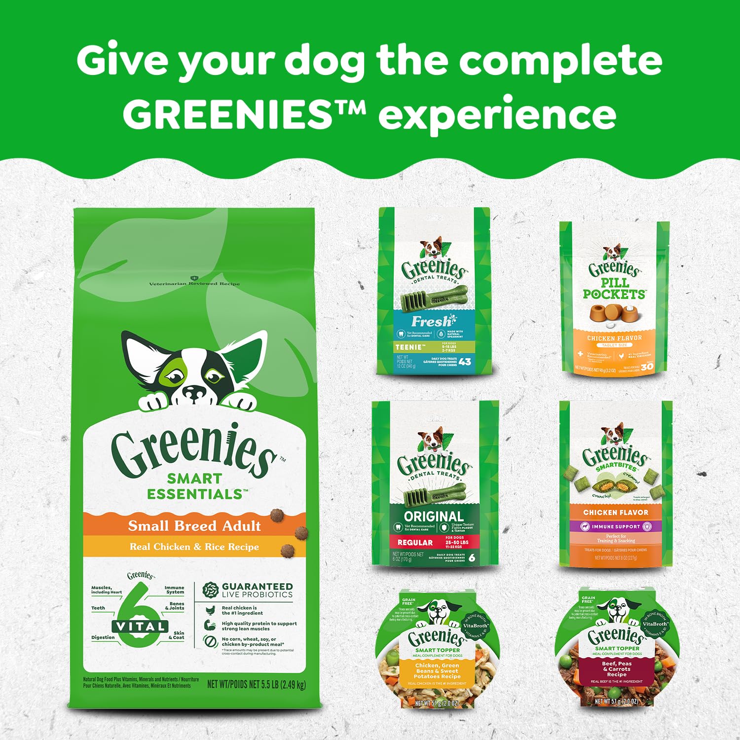 GREENIES Dog Treats Original Regular Natural Dental Care, (54 Treats) 54oz. Pack 🍁 All In One Marketplace Canada