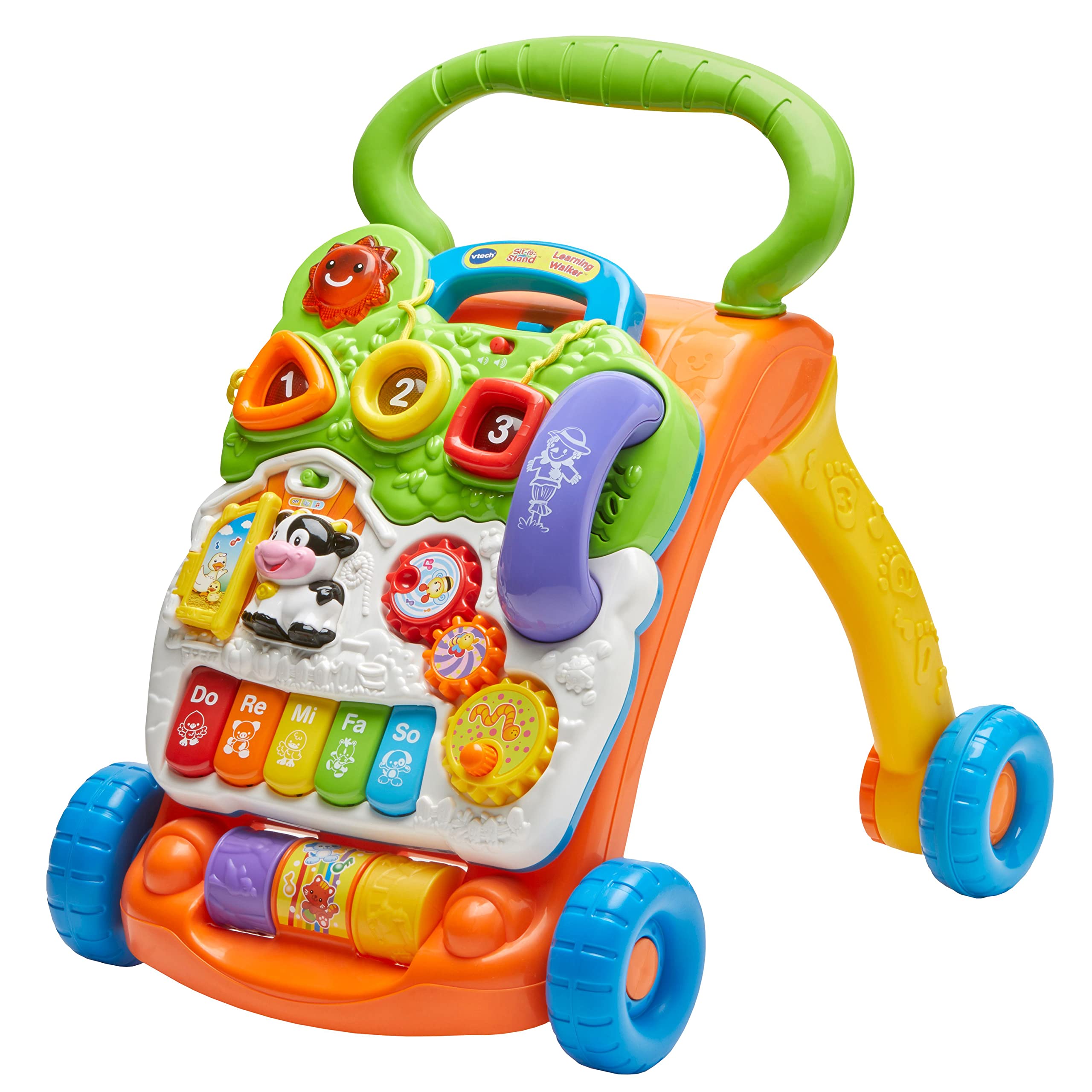 VTech Sit-to-Stand Learning Walker (Frustration Free Packaging - English Version), Orange 🍁 All In One Marketplace Canada