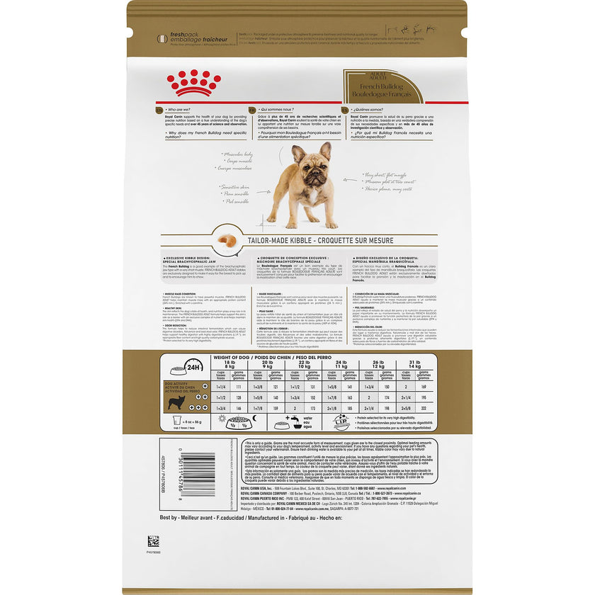 Royal Canin Breed Health Nutrition French Bulldog Adult: Dry Dog Food, 17 lb bag 🍁 All In One Marketplace Canada