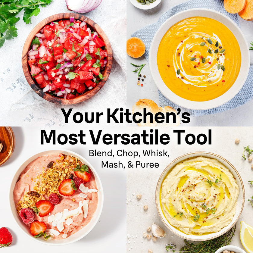 Braun MultiQuick 7 3-in-1 Immersion Blender with Food Processor – Powerful Handheld Electric Stick Blender - Emulsifier for Chopping, Beating & Whisking - Ideal for Soup, Puree, Smoothies & More 🍁 All In One Marketplace Canada