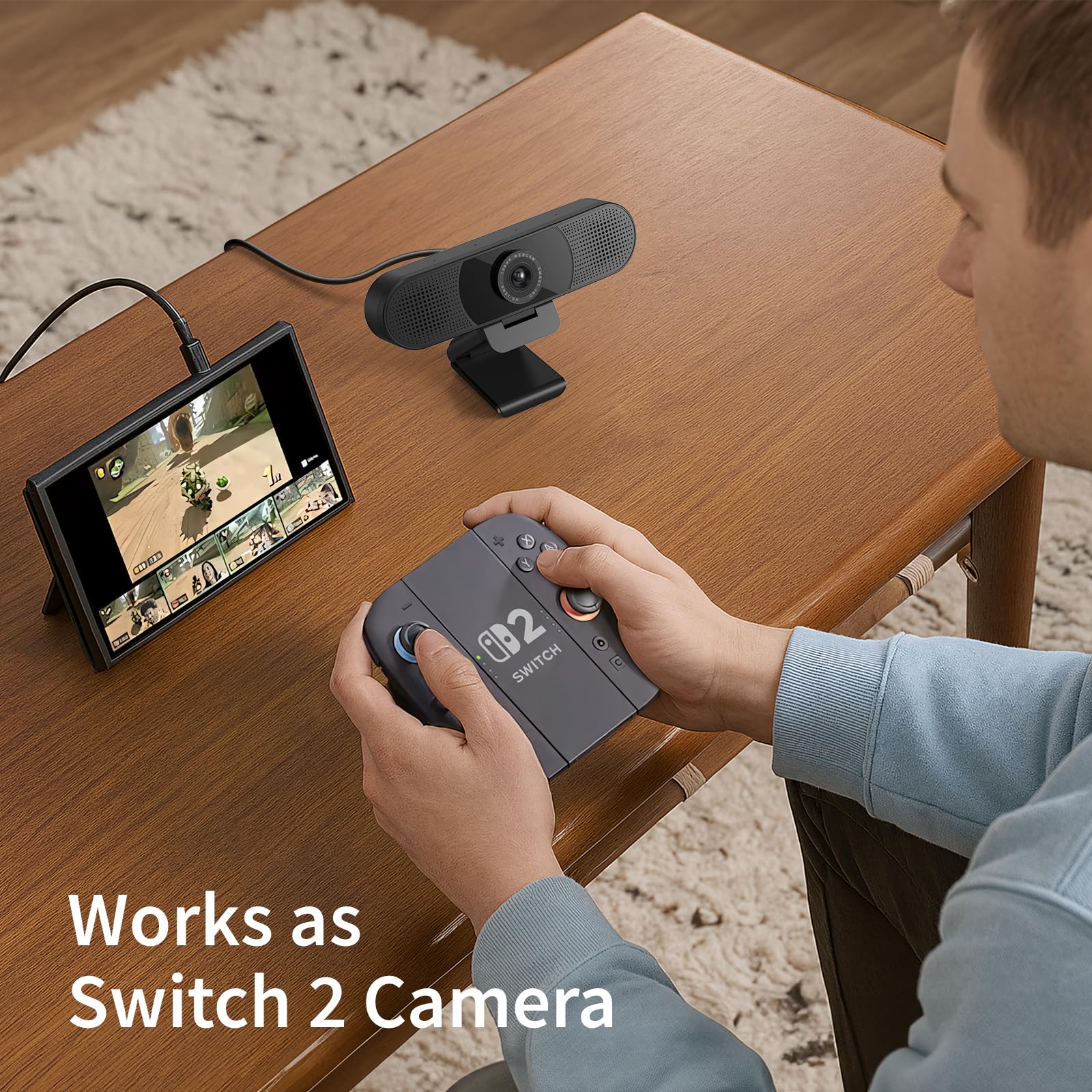 EMEET 1080P Webcam with Microphone, C960 Web Camera, 2 Mics Streaming Webcam, 90°FOV Computer Camera, Plug and Play USB Web Cam for Online Calling/Conferencing, Zoom/Teams/Facetime/YouTube, Laptop/PC 🍁 All In One Marketplace Canada