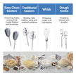 Hamilton Beach 6-Speed Electric Hand Mixer for Baking, 275W, Easy Clean Beaters, Dough Hooks, Whisk, Snap-On Storage Case, Blue (62677J) 🍁 All In One Marketplace Canada