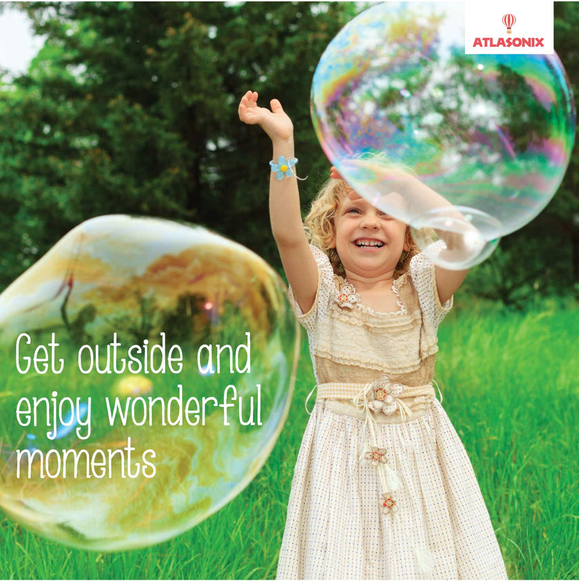 Bubbles for Kids - Giant Bubble Solution, Bubble Wands, Bubbles Powder Mix Makes 896 OZ (7 Gallons) - The Original Mix Kid Safe and Long Lasting Outdoor Toys Fun 🍁 All In One Marketplace Canada