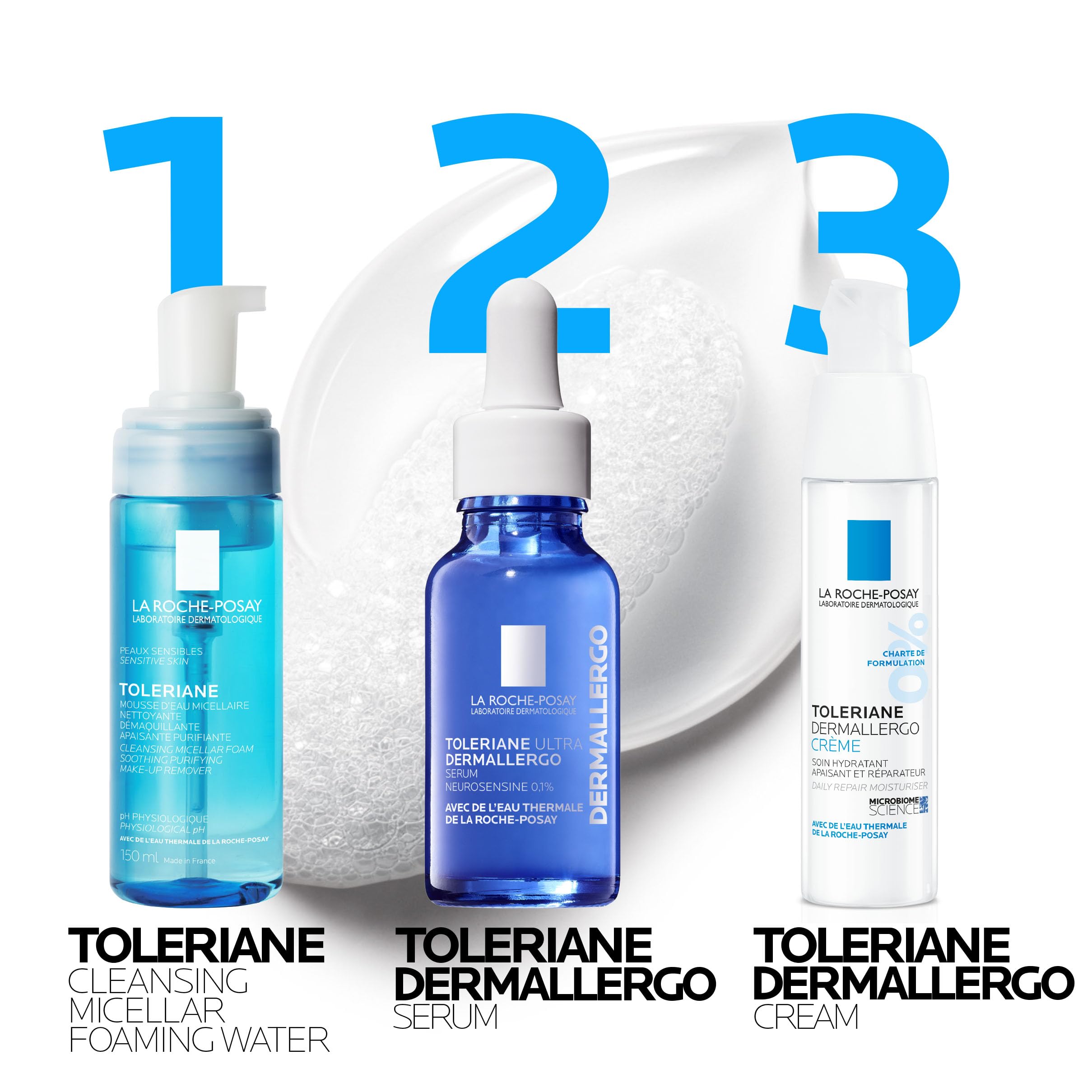 La Roche Posay Gentle Face Wash, Toleriane Micellar Foaming Water, Gently Cleanses and Purifies Skin, Formulated with Glycerin, Alcohol-Free, Recommended by Dermatologists, 150ml 🍁 All In One Marketplace Canada