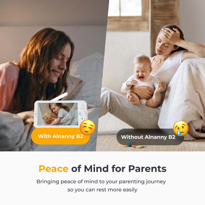Arenti Baby Monitor, Smart WiFi 6 Baby Camera with 5-Inch Upgraded Wireless Display, 360° View, Auto-Night Vision, Temperature Sensor, Sound & Motion Detection, 2 Way Audio, VOX Mode (B2) 🍁 All In One Marketplace Canada