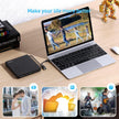 ORIGBELIE External DVD Drive, CD Drive USB 3.0 Typle C CD/DVD ROM +/-RW Adapter with USB Port DVD Burner for Laptop PC Desktop Computer, Optical Disk Drive CD Player Compatible with Mac Windows Linux 🍁 All In One Marketplace Canada