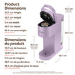 Keurig K-Mini Go Single Serve K-Cup Pod Coffee Maker, Violet 🍁 All In One Marketplace Canada