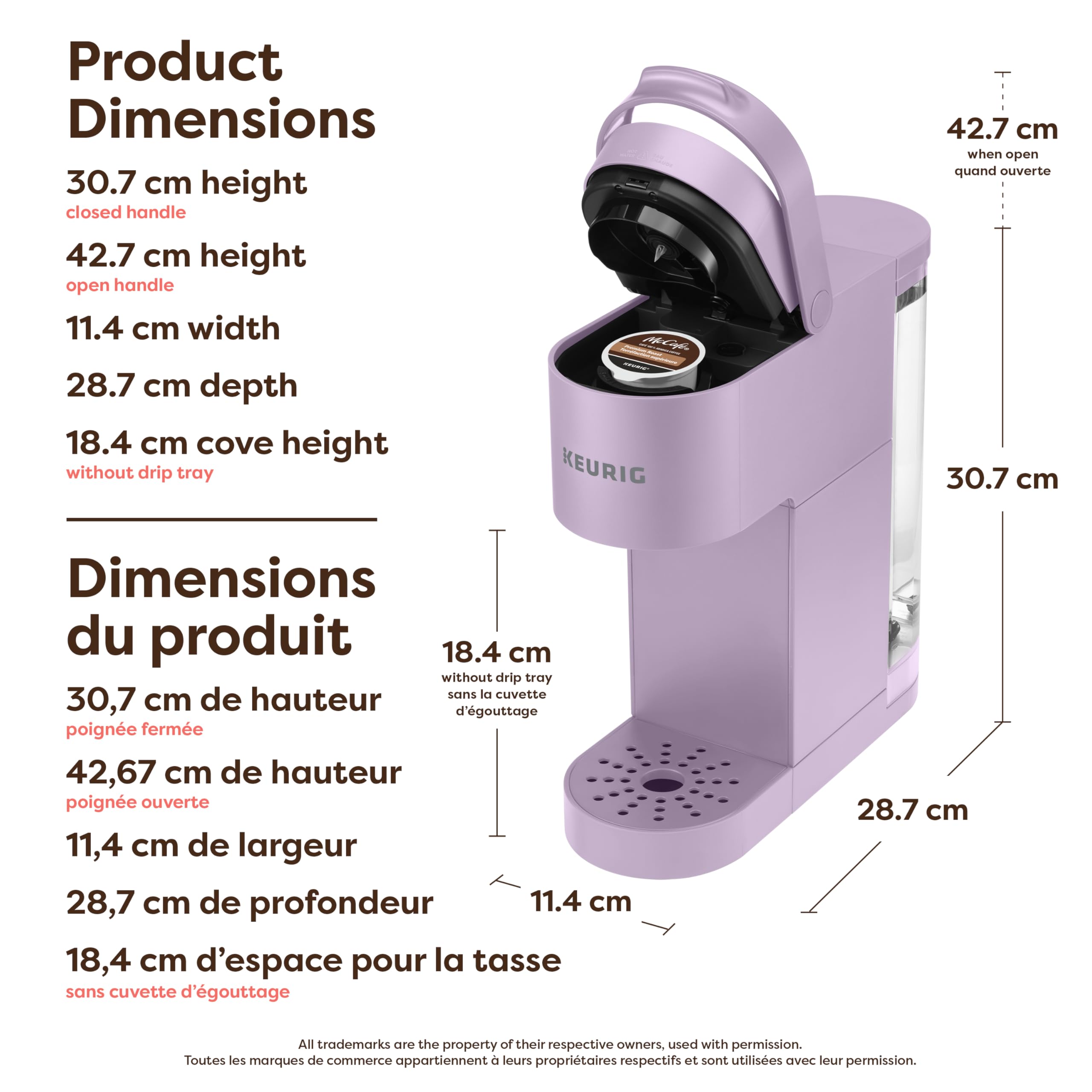 Keurig K-Mini Go Single Serve K-Cup Pod Coffee Maker, Violet 🍁 All In One Marketplace Canada