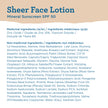Blue Lizard Sheer Face Mineral SPF 50 Sunscreen Lotion, 100% Mineral Formula, Blue Light Protection, Lightweight, No White Cast, Nourishes and Hydrates, Paraben-Free, Fragrance-Free, 50 ml 🍁 All In One Marketplace Canada
