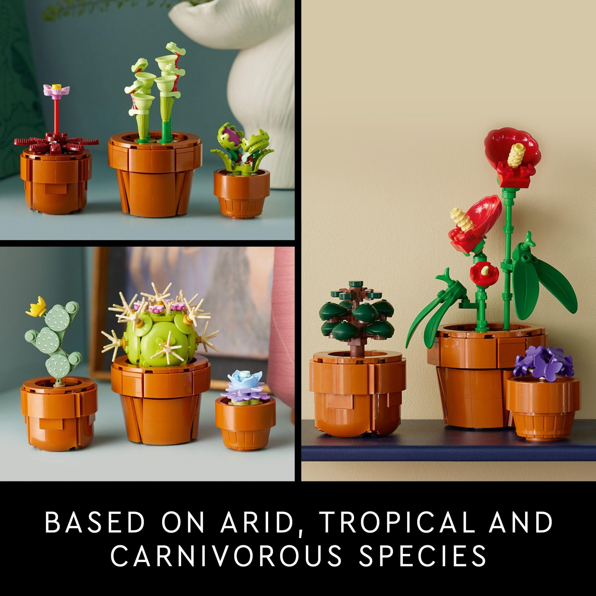 LEGO Botanicals Tiny Plants - Artificial, Fake Indoor Plant Building Set for Home, Kitchen, Desk Decoration, Adults Ages 18+ - Gift for Graduation - 10329 🍁 All In One Marketplace Canada