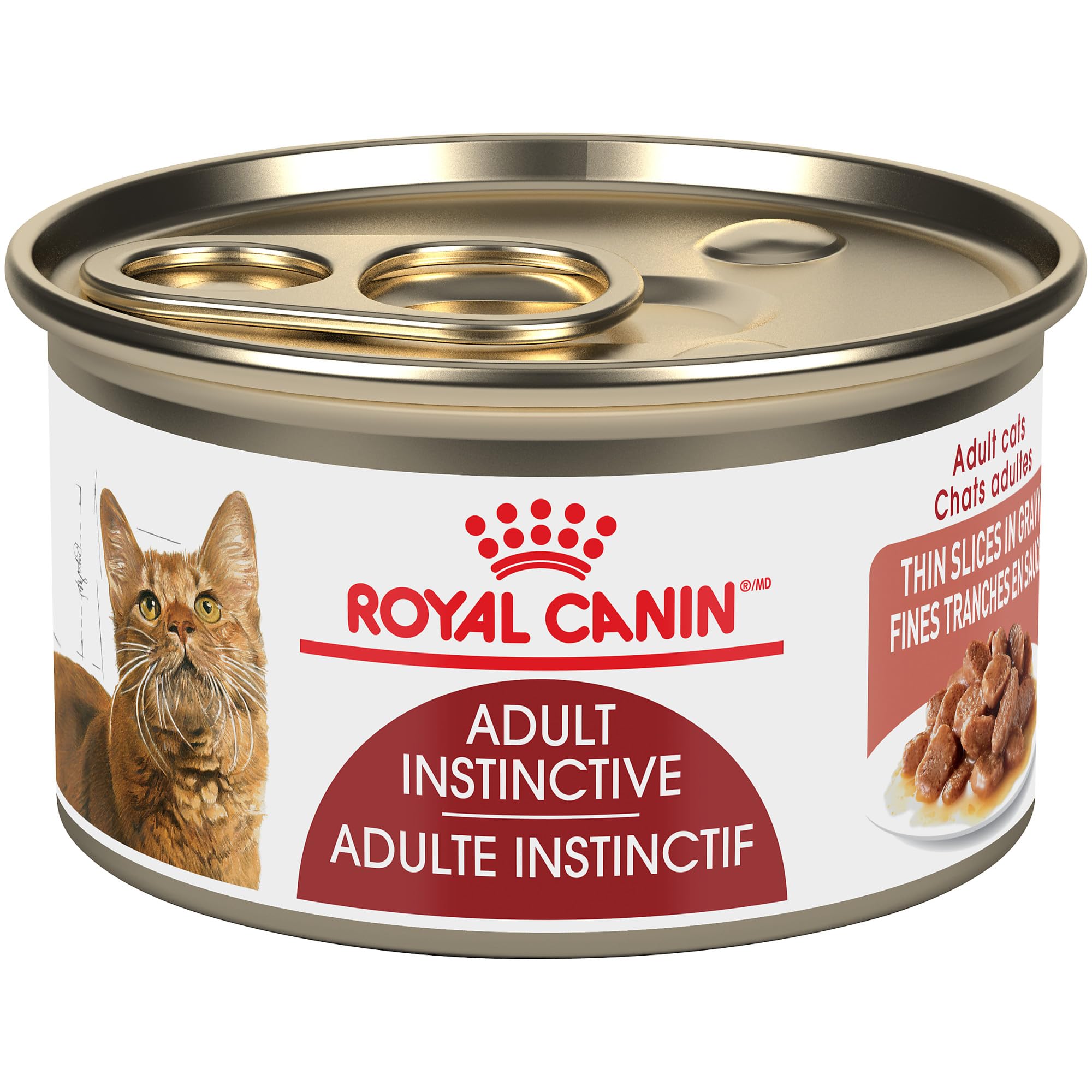 Royal Canin Adult Feline Health Nutrition Instinctive Thin Slices in Gravy Canned Wet Cat Food, 3 oz can (24-Count) 🍁 All In One Marketplace Canada