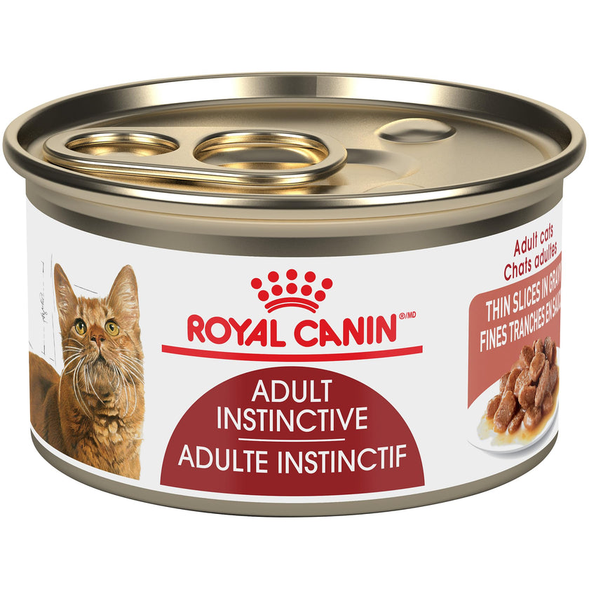 Royal Canin Adult Feline Health Nutrition Instinctive Thin Slices in Gravy Canned Wet Cat Food, 3 oz can (24-Count) 🍁 All In One Marketplace Canada