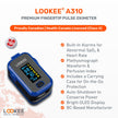 LOOKEE A310 Premium Pulse Oximeter Finger Heart Rate Oxygen Monitor | Proudly Canadian | SpO2 Blood Oxygen Level | Medical Accuracy, Alarm & PI | OLED Display | Carry Case & Batteries | Blue 🍁 All In One Marketplace Canada