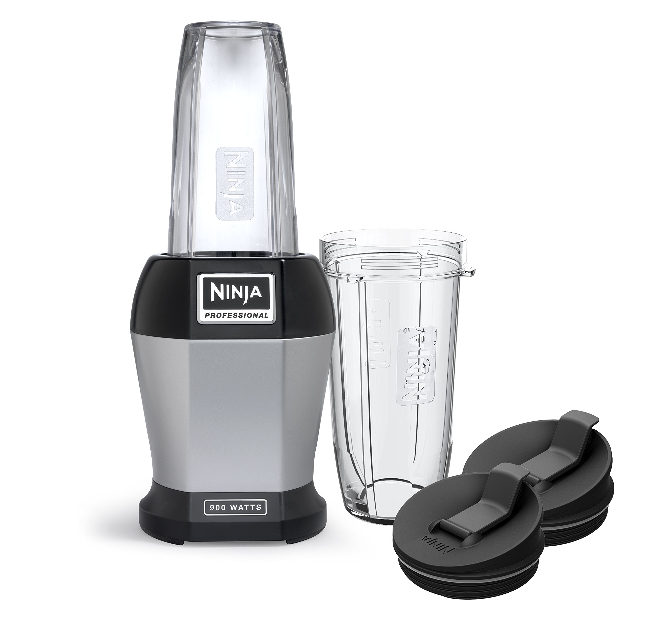 Ninja BL450C, Nutri Pro Personal Blender For Juices, Shakes & Smoothies, 18 and 24 Oz cups, Black/Silver, 900W (Canadian Version) 🍁 All In One Marketplace Canada