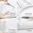 Utopia Bedding Twin/Single Bed Sheets - 3 Piece Twin Size Cooling Sheet Set - Hotel Luxury Soft Breathable Microfiber, Oeko-TEX, Deep Pocket Easy Fit & Care, Fade & Wrinkle Resistant, White 🍁 All In One Marketplace Canada