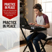 RockJam 61 Key Keyboard Piano With Pitch Bend Kit, Keyboard Stand, Piano Bench, Headphones, Simply Piano App & Keynote Stickers 🍁 All In One Marketplace Canada