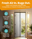 Flux Phenom Magnetic Screen Door - Bugs Out, Breeze in - 9min Install Auto-Sealing Heavy Duty Double Stitched Mesh, 52 Magnets, Hands Free Sliding & Patio Doors Net, Pet & Kid Friendly, 38 x 82 Inch 🍁 All In One Marketplace Canada