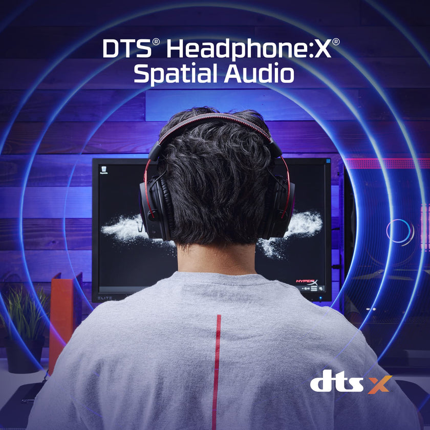 HyperX Cloud Alpha Wireless - Gaming Headset for PC, 300-hour battery life, DTS Headphone:X Spatial Audio, Memory foam, Dual Chamber Drivers, Noise-canceling mic, Durable aluminum frame,Red 🍁 All In One Marketplace Canada