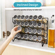 Vtopmart Spice Rack Organizer for Cabinet, 4 Tier Spice Organizer with 28 Empty Spice Jars and 432 Blank Labels, Seasoning Organization for Countertop, Cabinet, Kitchen, Pantry, Cupboard 🍁 All In One Marketplace Canada