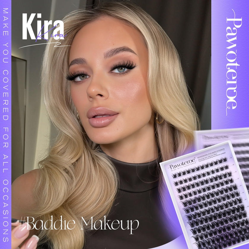 Pawotence Lash Clusters Wispy Cluster Eyelash Extensions 10-18mm Individual Lashes D Curl Cluster Lashes Extension DIY Soft Comfortable Eyelash Clusters with Thin Band 🍁 All In One Marketplace Canada