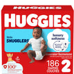 Huggies Size 2 Diapers, Little Snugglers Baby Diapers, Size 2 (12-18 lbs), 186 Count (3 Packs of 62), Packaging May Vary 🍁 All In One Marketplace Canada