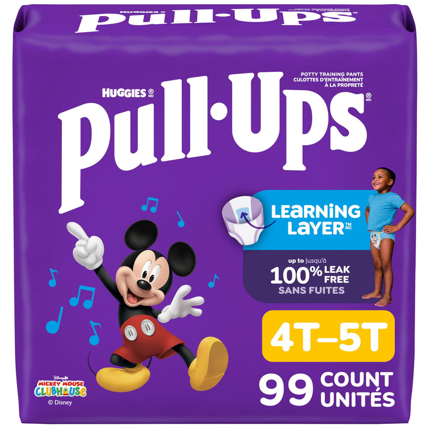 Pull-Ups Boys' Potty Training Pants, Size 4T-5T Training Underwear (38-50 lbs), 99 Count 🍁 All In One Marketplace Canada