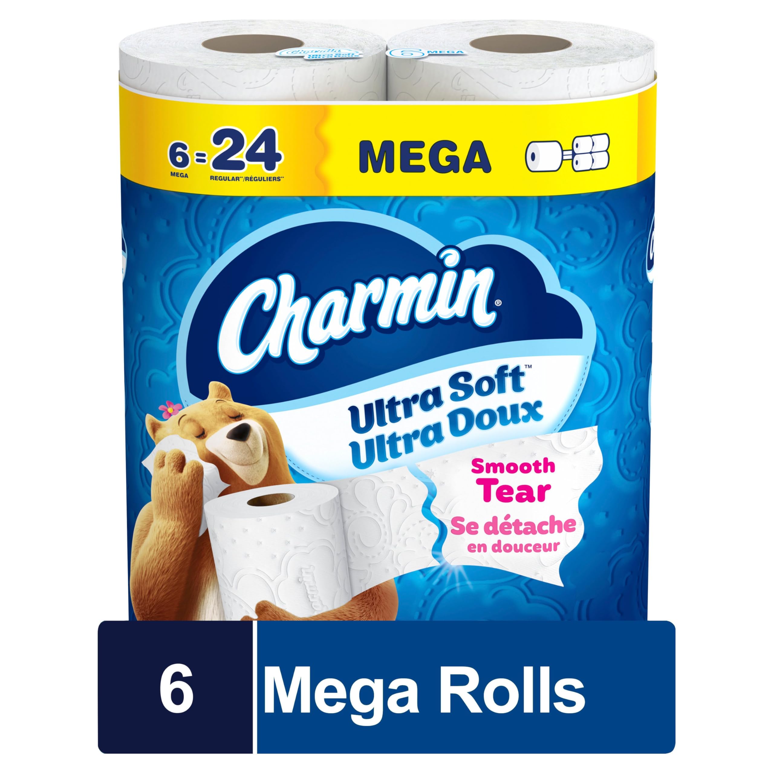 Charmin Toilet Paper Ultra Soft, 18 Mega Rolls = 72 Regular Rolls 🍁 All In One Marketplace Canada