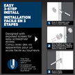 Weiser Safelock Matte Black Round Deadbolt Lock, ANSI/BHMA Grade 3 Certified Front Door Lock, Exterior Door Lock with Key, Traditional Door Locks for Entry Door 🍁 All In One Marketplace Canada