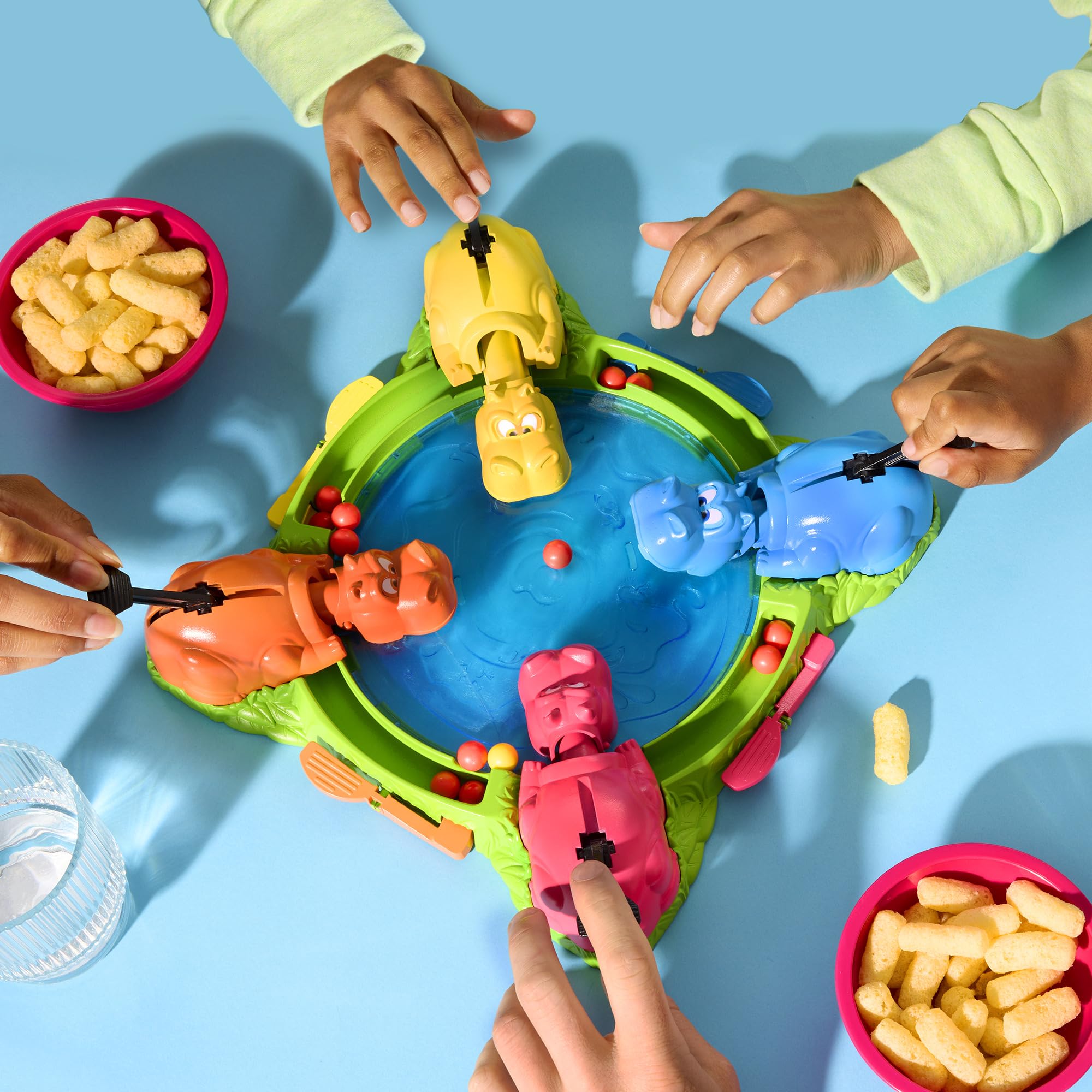 Hungry Hungry Hippos Game for Preschoolers | with Instant Marble Relaunch, Easy Set-Up & Storage| Ages 4 and Up | for 2 to 4 Players | Kids Games (English & French) 🍁 All In One Marketplace Canada